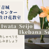 取材してきました！皆で和気あいあい◎「磐田市青城交流センター生け花教室」の魅力をご紹介します！