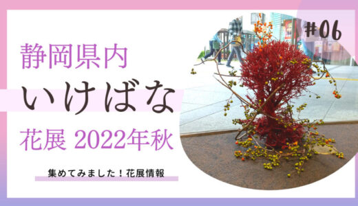 2022年秋｜静岡県内で開催されるいけばな花展情報をご紹介します