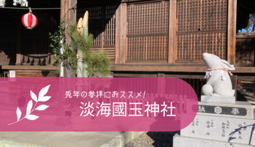 兎年参拝におススメ！狛兎が鎮座する淡海國玉神社