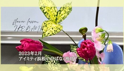 アイミティ浜松いけばな（池坊）｜2023年2月自由花・生花