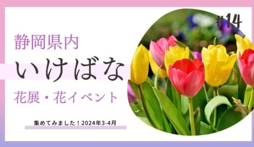 2024年3月、4月の花展・お花イベント集めました！