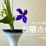 いけばな田名網｜美しいガラスの花器を使ったいけばな作品