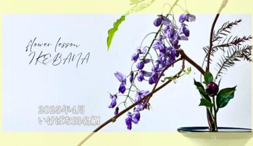 いけばな田名網｜2025年4月お稽古作品