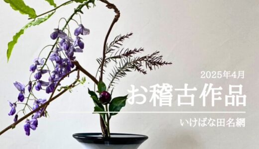 いけばな田名網｜2025年4月お稽古作品