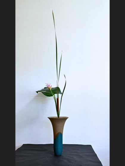 池坊 松野いけばな教室 お稽古作品 生花新風体