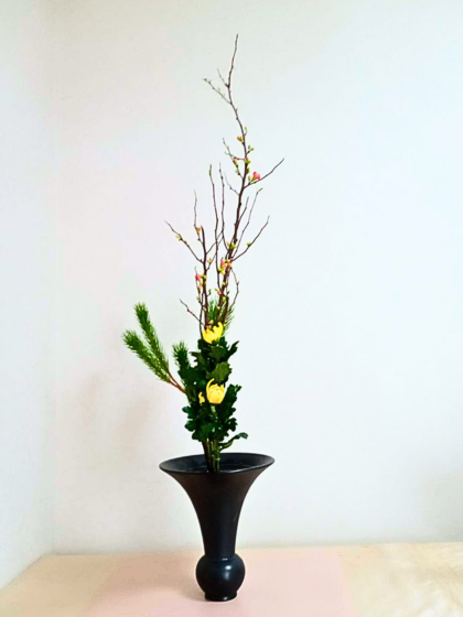 池坊　藤田いけばな教室　正月花