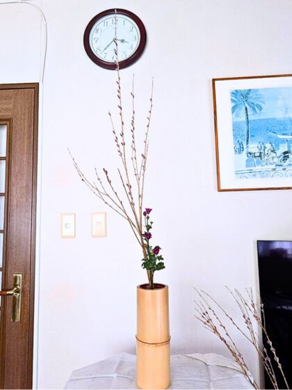 池坊　片岡いけばな教室　お稽古作品　生花二種生