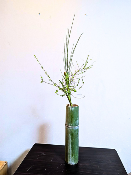 池坊　片岡いけばな教室　お稽古作品　生花新風体