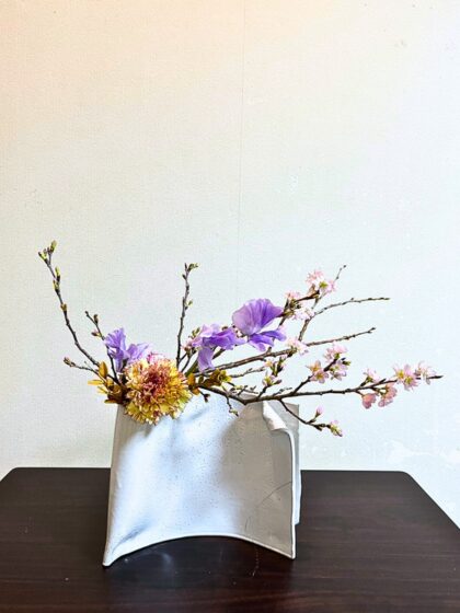 池坊 片岡いけばな教室 お稽古作品 自由花