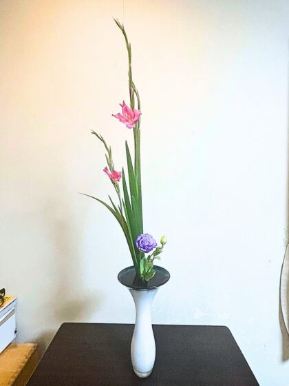 池坊 片岡いけばな教室 お稽古作品 生花 三種生