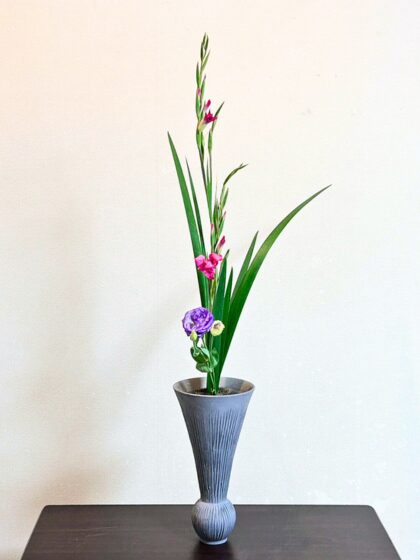 池坊 片岡いけばな教室 お稽古作品 生花 三種生