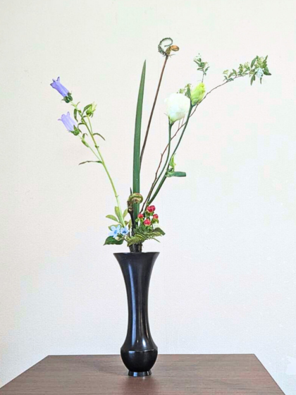 池坊　片岡いけばな教室　お稽古作品　立て花