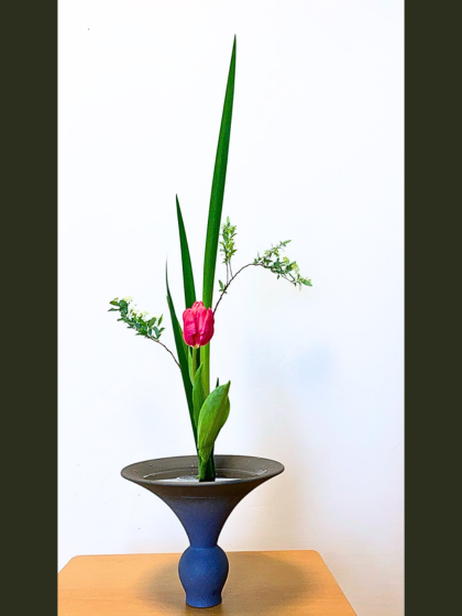 池坊　松野いけばな教室　講師作品　三種生