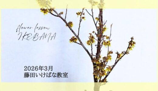 2026_藤田いけばな教室_3月分