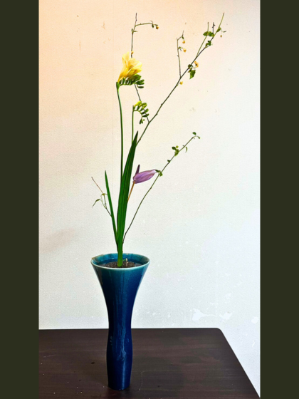 池坊　片岡いけばな教室　お稽古作品　生花新風体