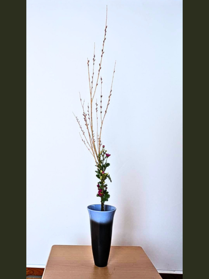 池坊　片岡いけばな教室　お稽古作品　二種生