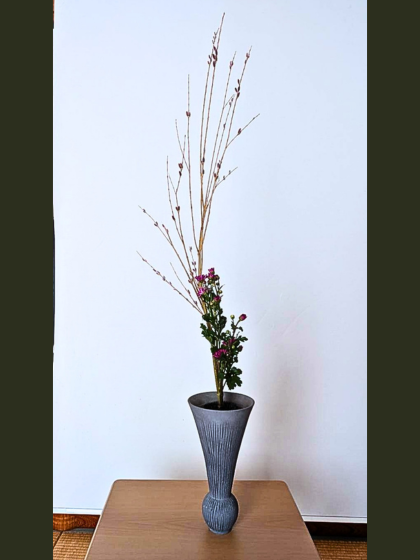 池坊　片岡いけばな教室　お稽古作品　二種生