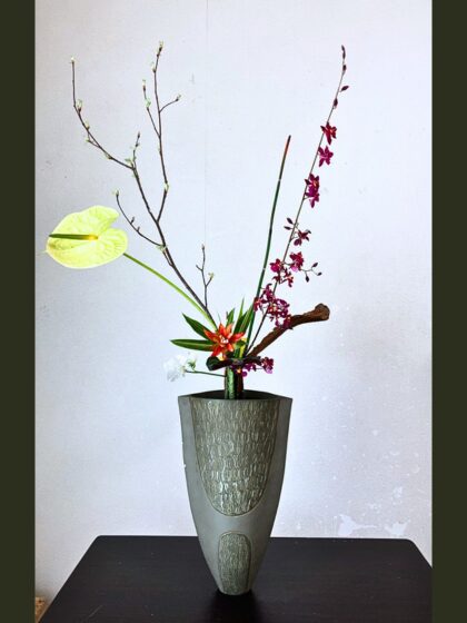 池坊 片岡いけばな教室 お稽古作品 立花新風体