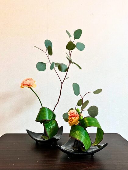 池坊 片岡いけばな教室 お稽古作品 自由花