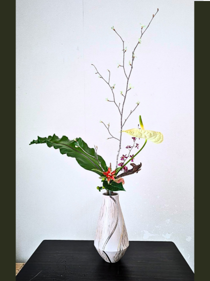 池坊 片岡いけばな教室 お稽古作品 立花新風体