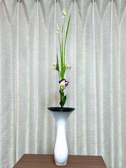 池坊　片岡いけばな教室　お稽古作品　生花新風体