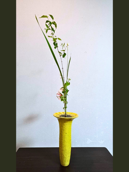 池坊　片岡いけばな教室　お稽古作品　生花新風体