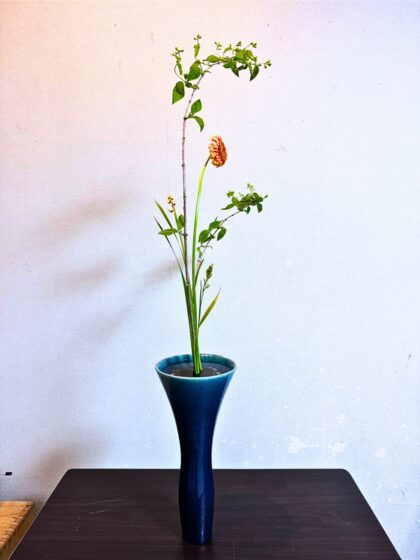 池坊　片岡いけばな教室　お稽古作品　生花新風体