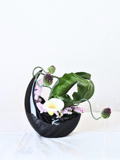 池坊　片岡いけばな教室　お稽古作品　自由花