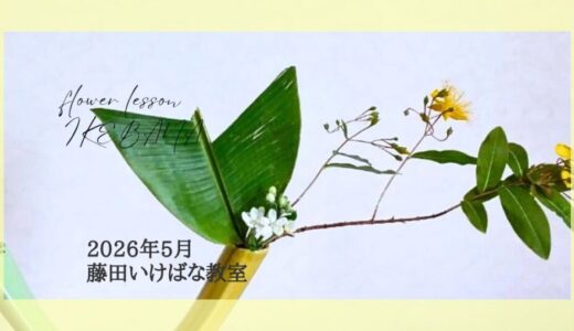 2026_藤田いけばな教室5月分